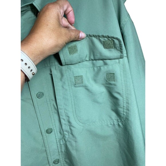 Duluth Men's Action Standard Fit Long Sleeve Shirt Size Large Coal Check 11957 - Picture 6 of 16